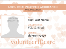 79 Free Printable Volunteer Id Card Template Now with Volunteer Id Card Template