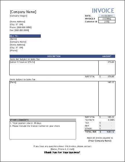 79 How To Create Consulting Invoice Examples Maker with Consulting ...