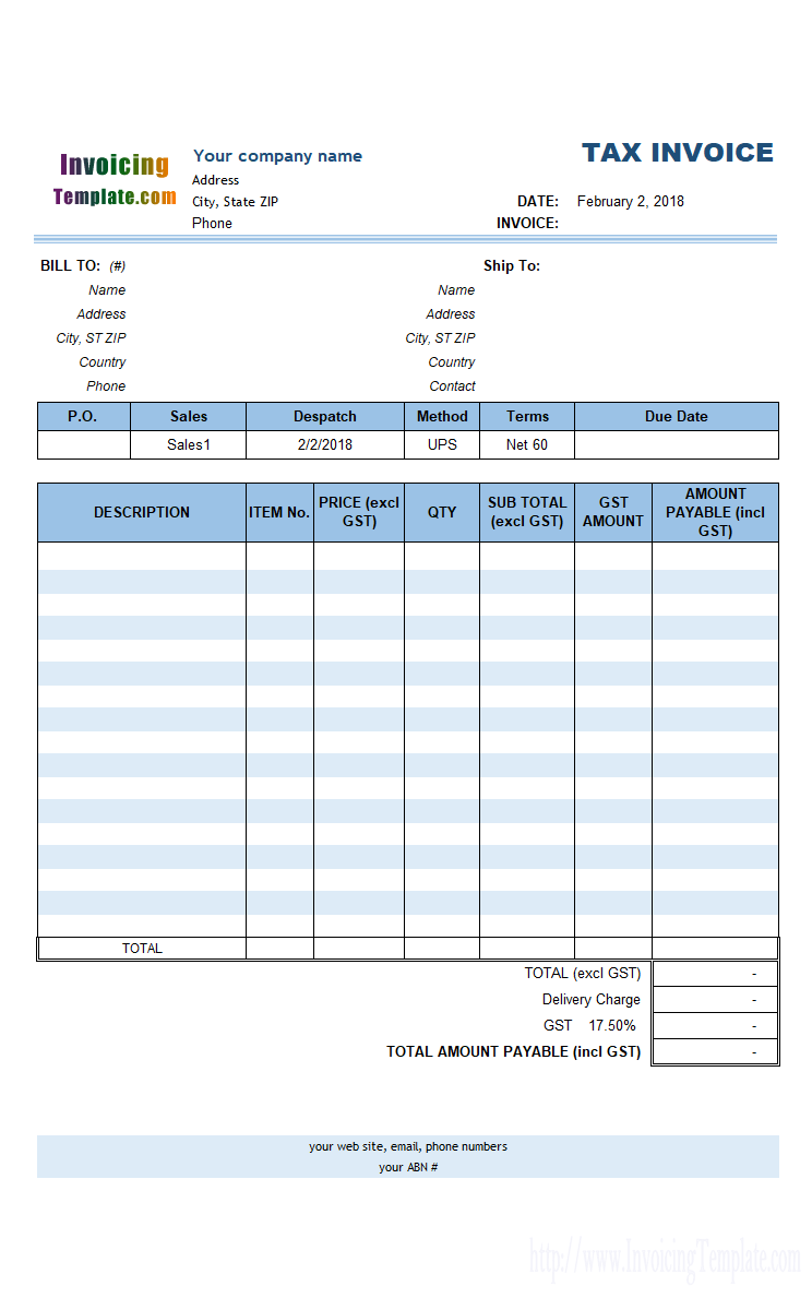 79 Invoice Format Of Gst Download by Invoice Format Of Gst