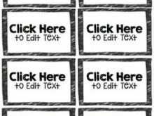 Flash Card Word Template Front And Back