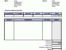 79 Printable Personal Business Invoice Template For Free by Personal Business Invoice Template