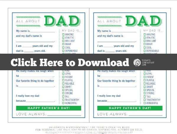 79 Report Blank Father S Day Card Template Maker for Blank Father S Day Card Template