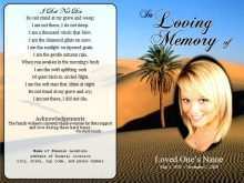 79 The Best Remembrance Card Template Free Formating for Remembrance Card Template Free