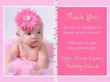 79 The Best Thank You Card Template Baby For Free by Thank You Card Template Baby
