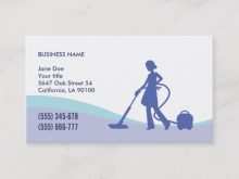 79 Visiting Business Card Templates Housekeeping in Word for Business Card Templates Housekeeping