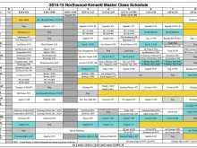 Class Schedule Template For Excel