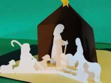 80 Adding Nativity Pop Up Card Template For Free with Nativity Pop Up Card Template