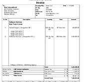 Service Tax Invoice Format Tally