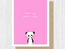 80 Best Cute Thank You Card Templates Formating with Cute Thank You Card Templates