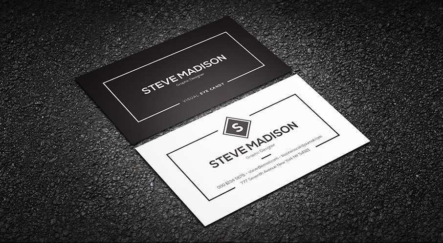 80 Best Name Card Template Black Photo by Name Card Template Black