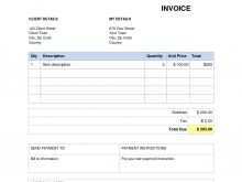 80 Blank Blank Rent Invoice Template With Stunning Design by Blank Rent Invoice Template