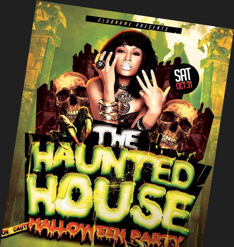 80 Blank Halloween Flyer Template Psd Photo by Halloween Flyer Template ...