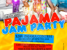 80 Blank Pajama Party Flyer Template in Photoshop for Pajama Party Flyer Template