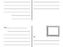 80 Blank Postcard Template For Teachers for Ms Word with Postcard Template For Teachers