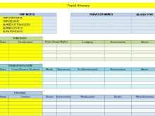 80 Blank Travel Itinerary Template In Excel in Photoshop with Travel Itinerary Template In Excel