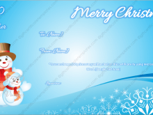 Christmas Gift Card Template Microsoft Word