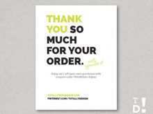 80 Creating Thank You For Your Order Card Template With Stunning Design by Thank You For Your Order Card Template
