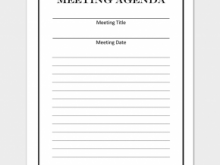 80 Creative Meeting Agenda Template Blank Formating by Meeting Agenda Template Blank