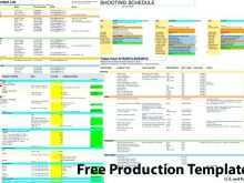 80 Creative Movie Production Schedule Template Photo for Movie Production Schedule Template
