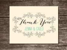 Wedding Thank You Card Template Free Download