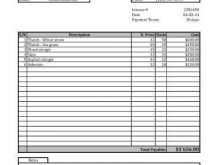 80 Customize Job Invoice Template Excel for Ms Word with Job Invoice Template Excel