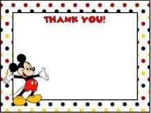 80 Customize Mickey Thank You Card Template in Photoshop for Mickey Thank You Card Template