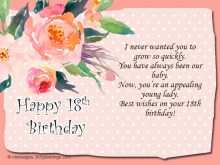 80 Customize Our Free 18Th Birthday Card Template in Word with 18Th Birthday Card Template