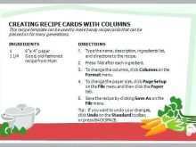 80 Customize Our Free Word Recipe Card Template Free Download with Word Recipe Card Template Free