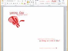 80 Customize Our Free Word Templates Valentine Card Layouts with Word Templates Valentine Card