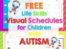 80 Customize Visual Schedule Template Autism PSD File with Visual Schedule Template Autism
