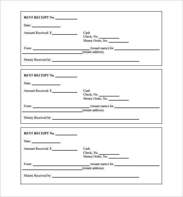 80 Format Blank Receipt Template Doc Download for Blank Receipt Template Doc