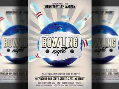 80 Format Bowling Event Flyer Template in Word for Bowling Event Flyer Template