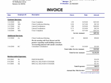 80 Format Hourly Service Invoice Template in Photoshop with Hourly Service Invoice Template