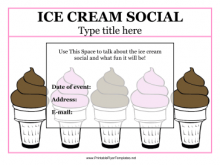 80 Format Ice Cream Social Flyer Template Free Formating with Ice Cream Social Flyer Template Free