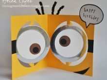 80 Format Minion Pop Up Card Template Now with Minion Pop Up Card Template