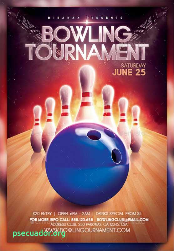 80 Free Bowling Flyer Template Free With Stunning Design with Bowling Flyer Template Free