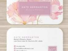 80 Free Floral Business Card Template Word Templates by Floral Business Card Template Word