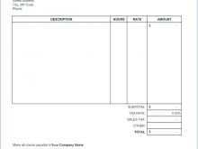 Tax Invoice Blank Template