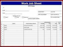 Free Job Card Template Word