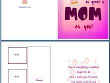 80 Printable Mothers Card Templates Greeting in Word with Mothers Card Templates Greeting