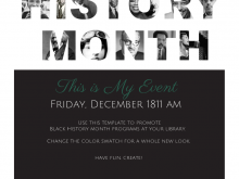80 Report Black History Month Flyer Template in Word with Black History Month Flyer Template