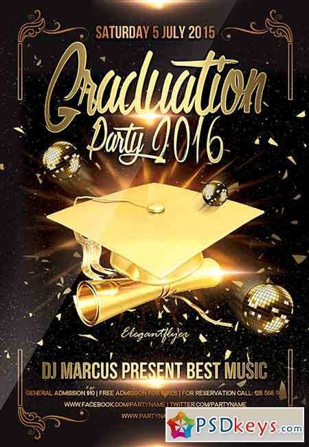 Graduation Party Flyer Template Free from legaldbol.com