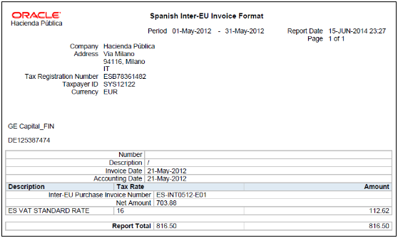 80 Standard Invoice Template Europe for Ms Word by Invoice Template Europe