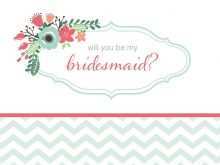 80 The Best Bridesmaid Card Template Free Photo by Bridesmaid Card Template Free