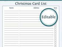 80 The Best Free Template For Christmas Card List Layouts by Free Template For Christmas Card List