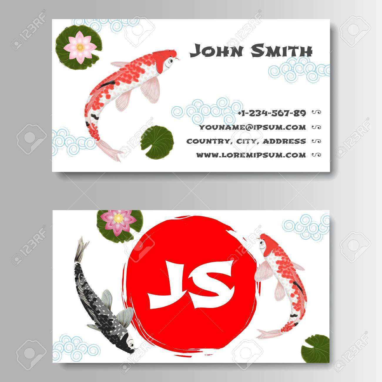 Japanese Business Card Template Free Cards Design Templates