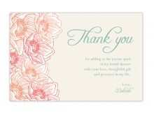 80 The Best Thank You Card Template Bridal Shower Formating with Thank You Card Template Bridal Shower