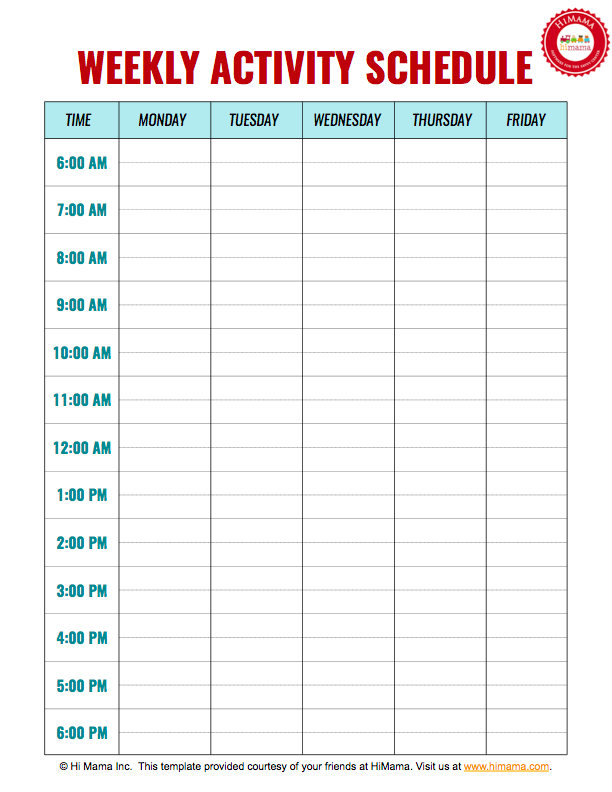 80 Visiting Make A Daily Schedule Template Now by Make A Daily Schedule Template