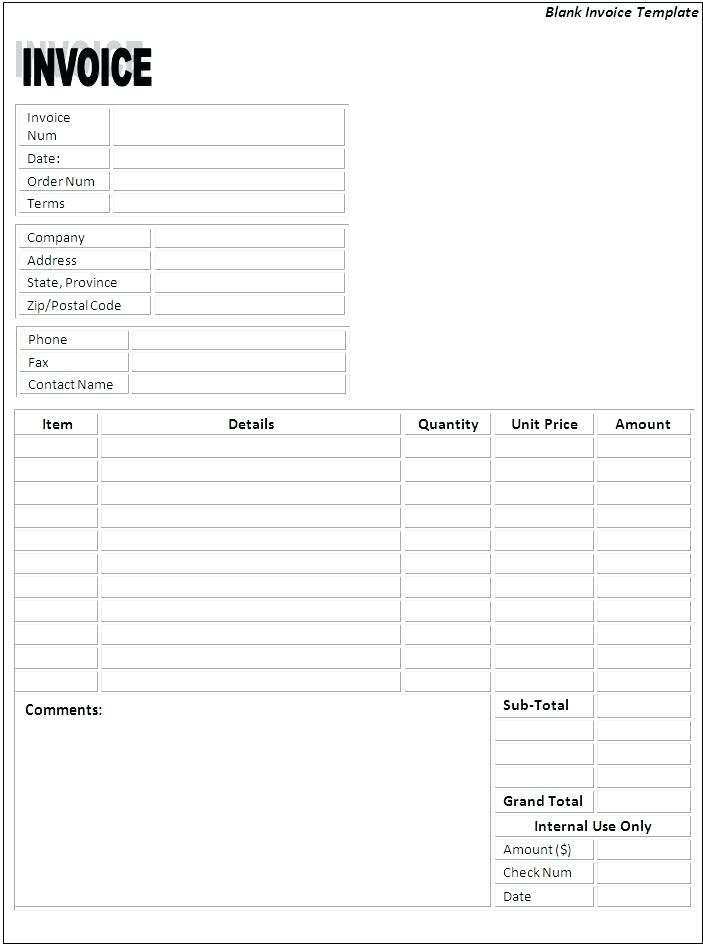 81 Adding Blank Invoice Template Online Now by Blank Invoice Template Online