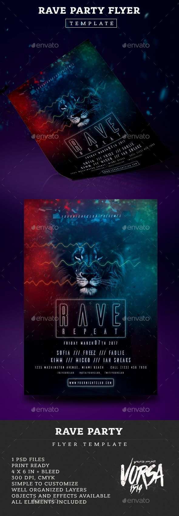 81 Adding Rave Flyer Templates in Photoshop with Rave Flyer Templates
